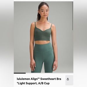 Brand New Without Tags Lululemon Align Sweetheart Bra